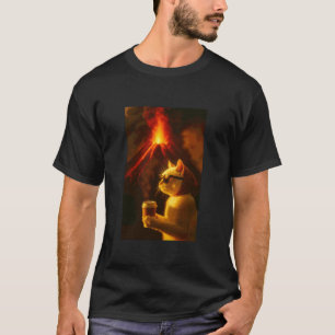 T-shirt Chat Café Volcan