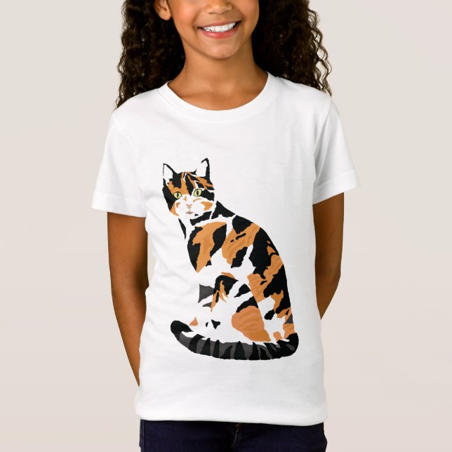 T-shirt chat Calico (Devant)