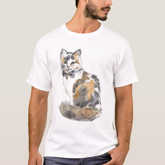 T-shirt Chat Calico Fancy (Devant)