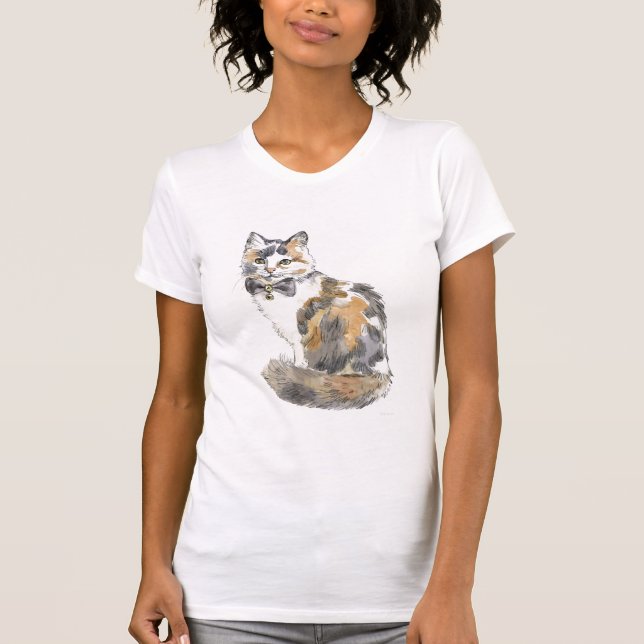 T-shirt Chat Calico Fancy (Devant)
