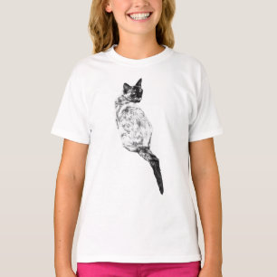 T-shirt Chat Calme, Toilettage Doux