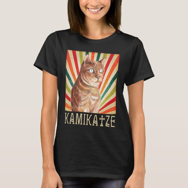 T-shirt Chat Cami Chat Chats Chat Chat Meow (Devant)