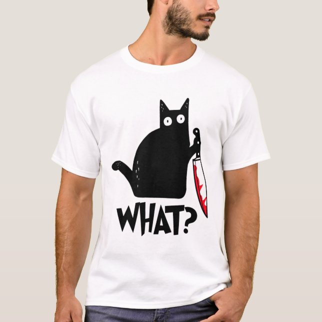 T-shirt Chat Ce Chat Noir Amusant Chemise Chat (Devant)
