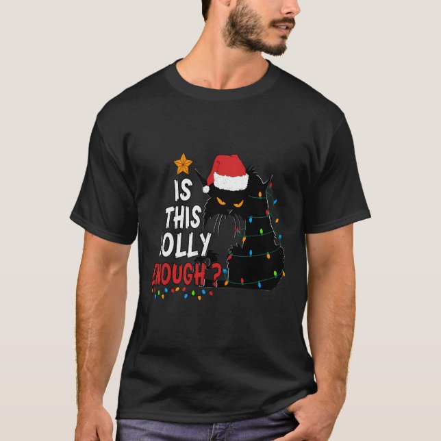 T-shirt Chat C'Est Cette Jolie Assez Noël Fou Noël (Devant)