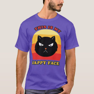 T-shirt Chat c'est mon visage heureux