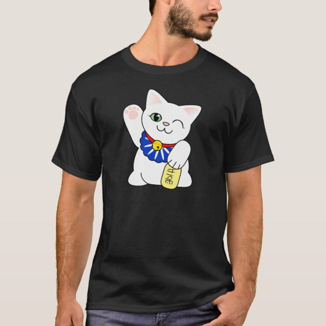 T-shirt Chat chanceux de Maneki Neko (Devant)