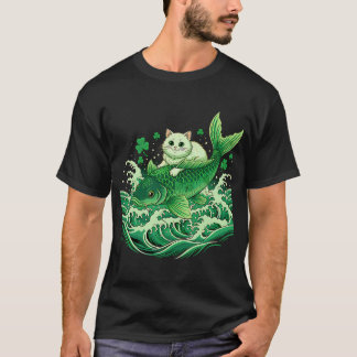 T-shirt Chat chanceux Koi Japon