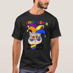 T-shirt Chat Chapeau Arc-en-ciel Mois de la fierté gay Moi