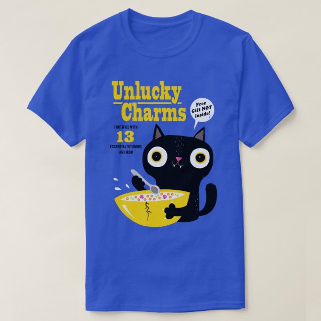 T-shirt Chat Charms Malchanceux (Design devant)