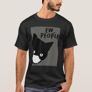 T-shirt Chat Chat Avec Masque Visage Ew Personnes Chat 1
