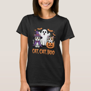 T-shirt Chat Chat Boo Drôle Halloween Mignon Chats Costume