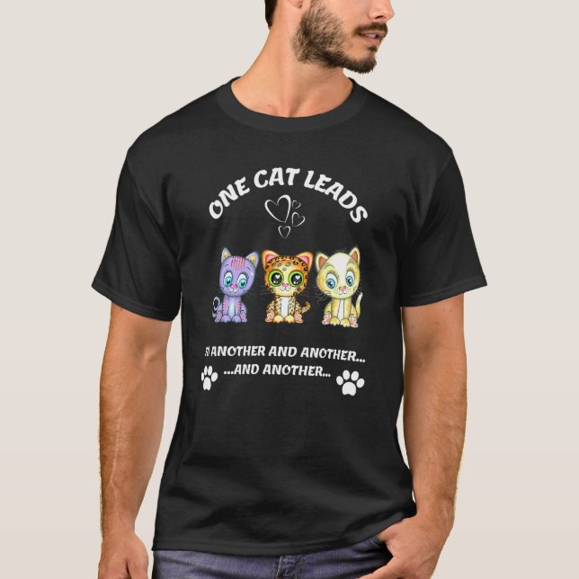 T-shirt Chat Chat   Chatons Gueule de bois (Devant)