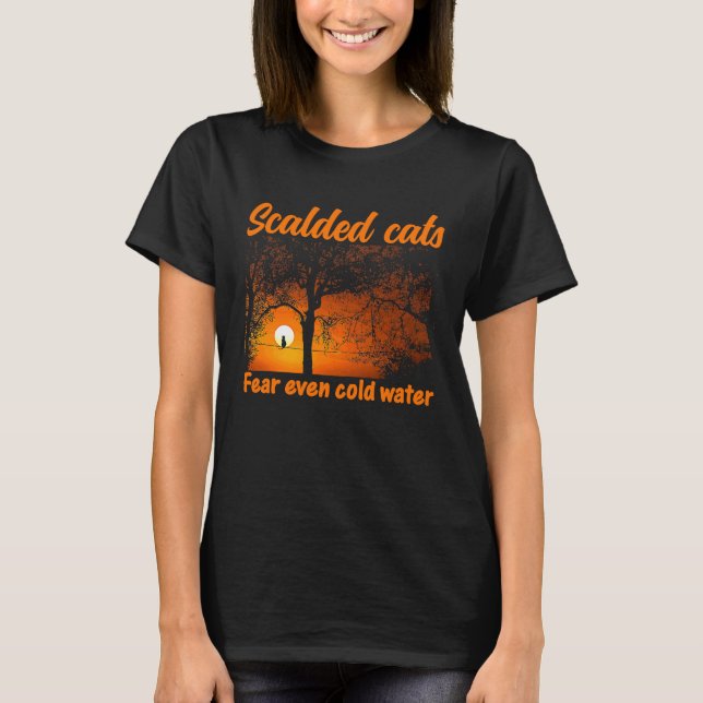 T-shirt chat chat  chatons gueule de bois  citation  1 (Devant)