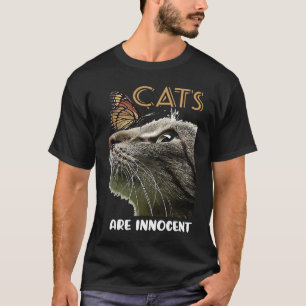 T-shirt chat chat chatons les chats sont innocents
