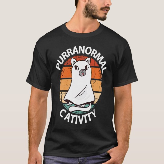 T-shirt Chat Chaton Propriétaire de chat Chat  Halloween (Devant)