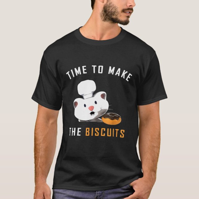 T-shirt Chat Chef Moment De Faire Des Biscuits Cuisson Des (Devant)