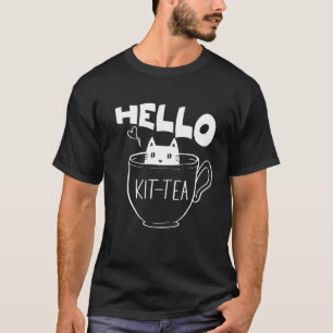 T-shirt Chat Chéri Thé Hello Kit Chaton Mignon