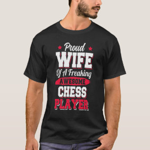 T-shirt Chat Chessman Gambit Joueur Épouse 1