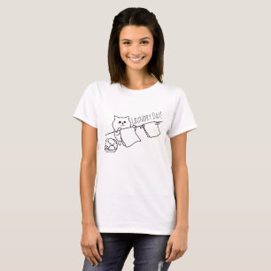 T-shirt Chat chevillant effacer