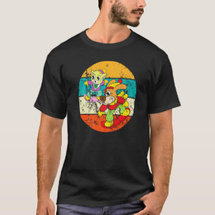T-shirt Chat Chien Snowboard Snowboarding Vintage