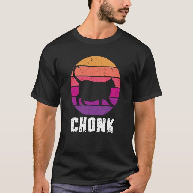 T-shirt Chat Chonk Chats Maman Chat Papa Chat (Devant)