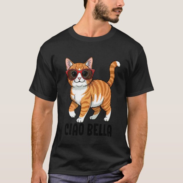 T-shirt Chat Ciao Bella (Devant)