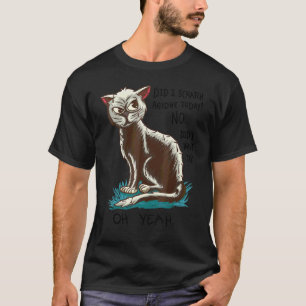 T-shirt Chat citations sarcastiques Est-ce que je vo