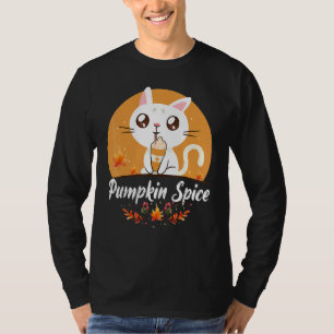 T-shirt Chat Citrouille Épice Mignon C'est l'automne À vou
