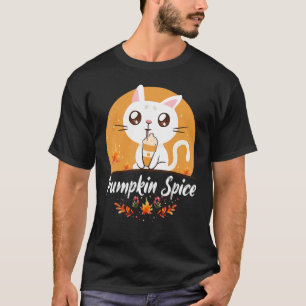 T-shirt Chat Citrouille Épice Mignon C'est l'automne À vou
