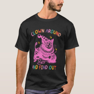 T-shirt Chat Clown Autour Et Découvrir