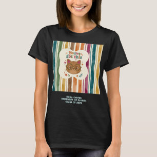 T-Shirt Chat Collégial Personnalisé Vous y Arriv