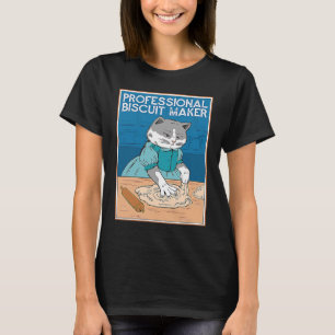 T-shirt Chat coloré Biscuit Maker Réaliste Baker Cat Vi