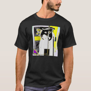 T-shirt Chat coloré brillant mignon chaton idiot