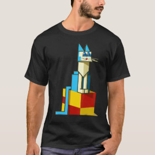 T-shirt Chat coloré chaton chaton portrait chatte chatte c