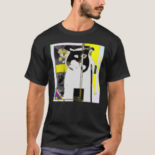 T-shirt Chat coloré chaton mignon minou rigolo
