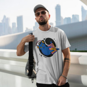 T-shirt Chat coloré Djing