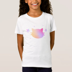 T-Shirt Chat Coloré Filles