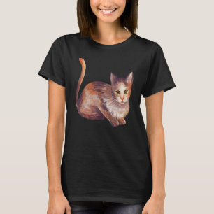T-shirt Chat Coloré Meow Kitty Chats Maman Et Chat Papa