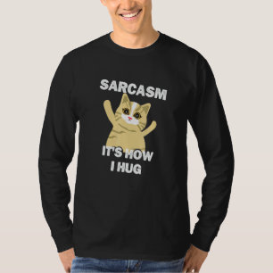 T-shirt Chat Coloré Sarcastique C'est Comme Ça Que J'embra