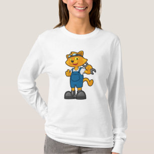 T-shirt Chat comme Mécanique avec Spanner