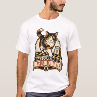 T-shirt Chat Considère Vos Limites