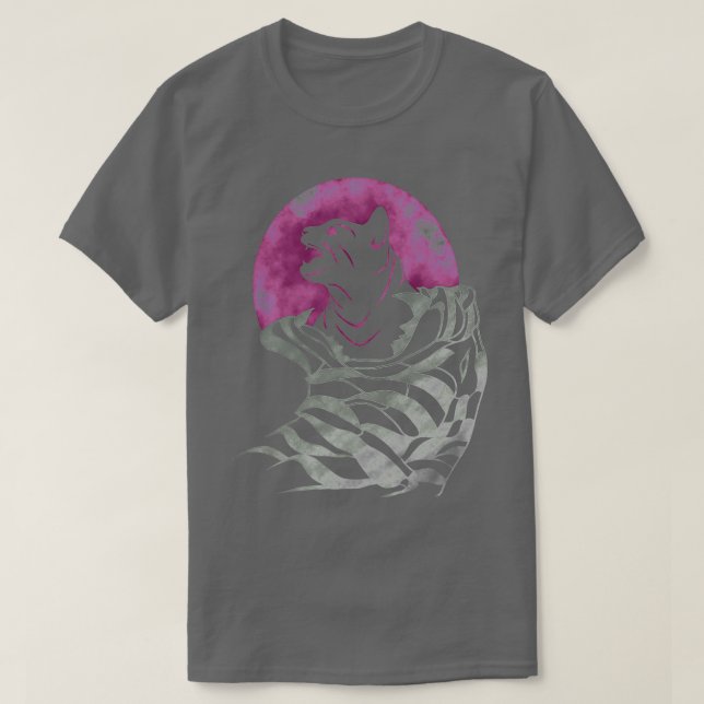 T-shirt Chat contre tigre (Design devant)