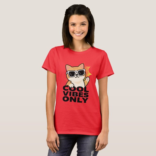 T-Shirt Chat Cool (Devant entier)