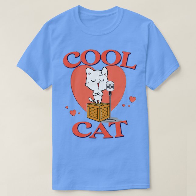 T-shirt Chat cool 1 (Design devant)