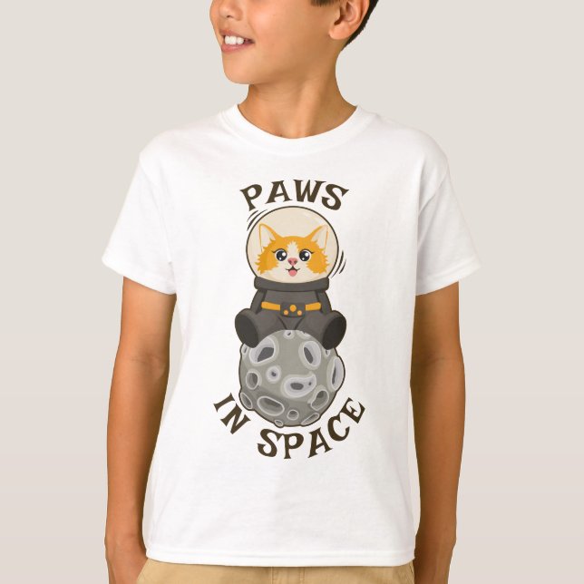 T-shirt Chat cool dans l'espace Chat Astronaute Animal cos (Devant)