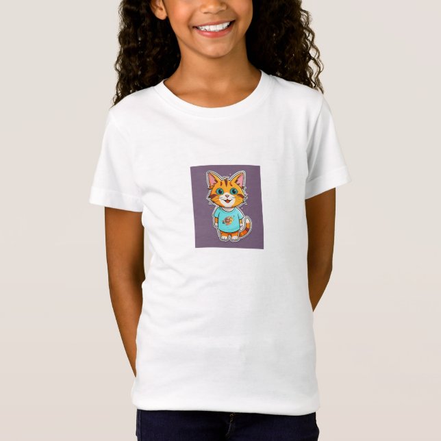 T-Shirt "Chat Cool en style" (Devant)