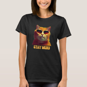 T-shirt Chat Cool super avec lunettes pour chat Papa Stay 