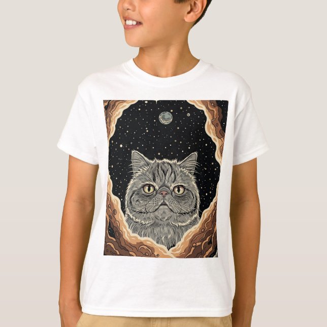 T-shirt Chat Cosmique (Devant)