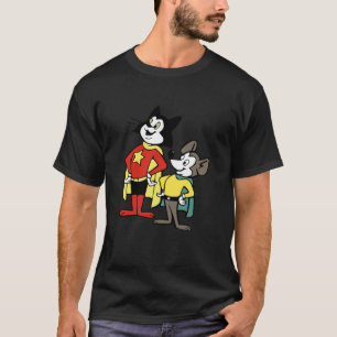 T-shirt Chat courageux avec souris Minute