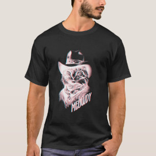 T-shirt Chat cowboy drôle Meowdy